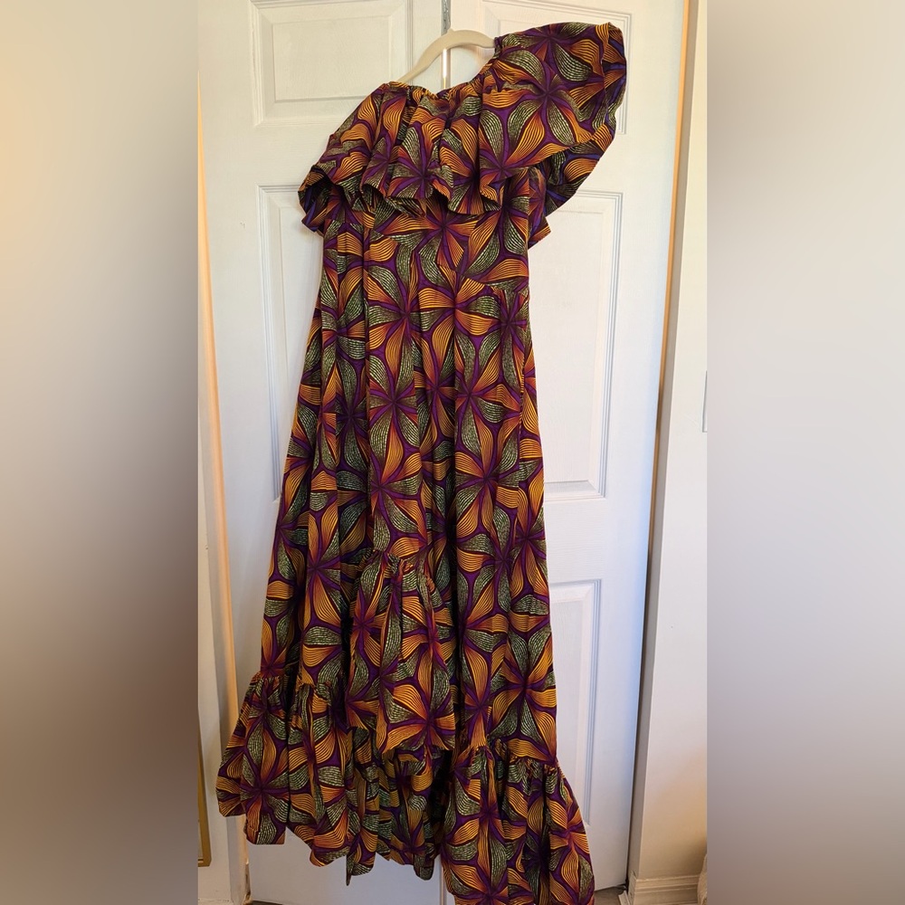 Sika Multicolor High Low Dress